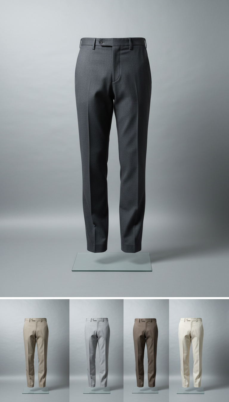 Tailored Egyptian cotton trousers