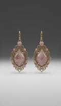 Rose Quartz Handcrafted Statement Earrings