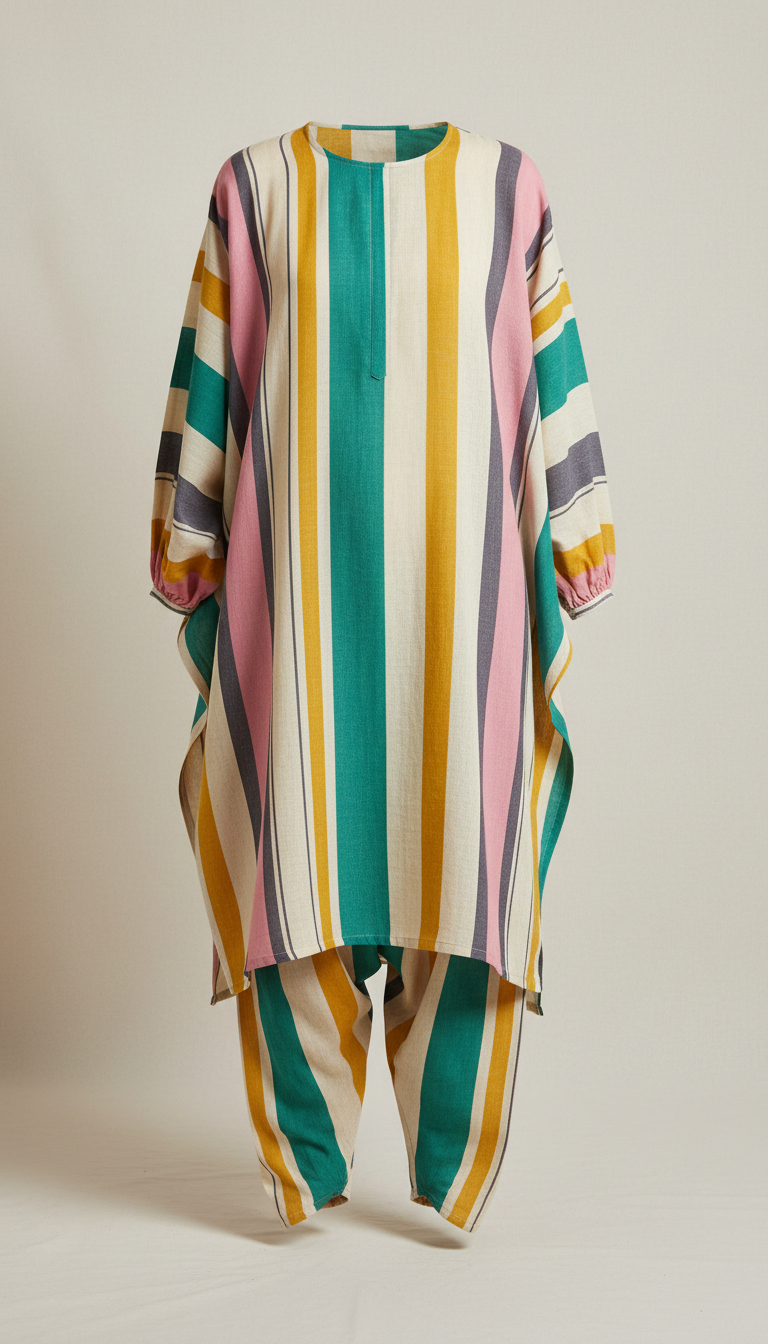 Striped Cotton Shalwar Kameez