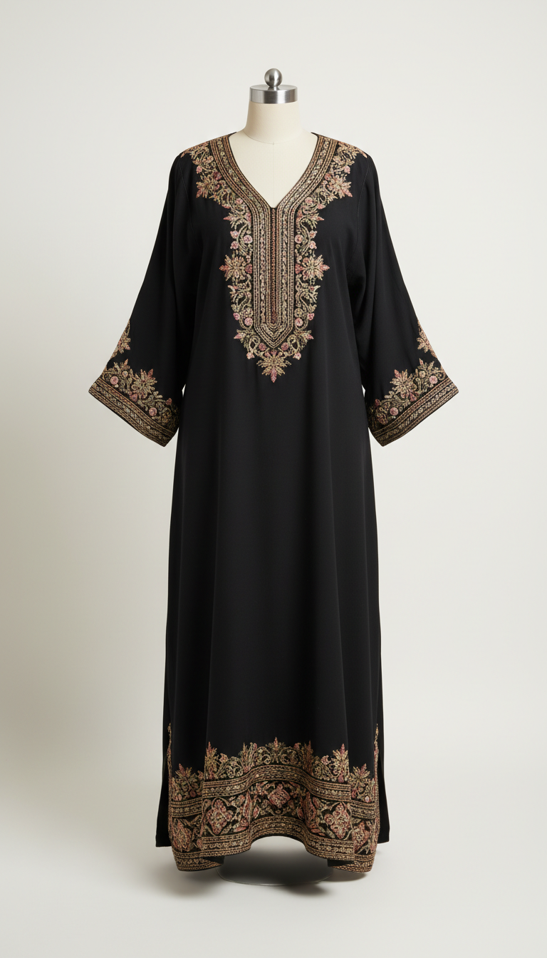 Charcoal Onyx Tailored Kaftan