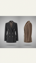 Double-breasted cashmere blazer