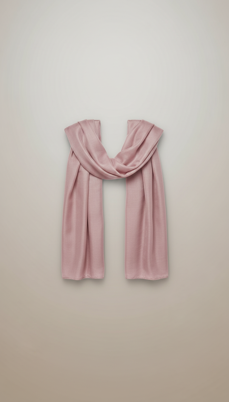 Silk Dupatta in Rose Quartz Hue